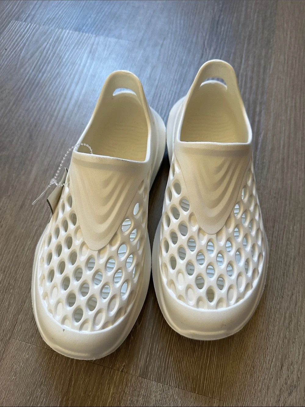 Kids White Slip-On Ventilated Water Shoes